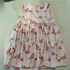 VGUC Rachel Riley pink Flamingo Dress. Size 3T. Washed and dried.
